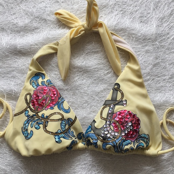 Victoria’s Secret Bikini BLING Yellow True Forever - Picture 5 of 8